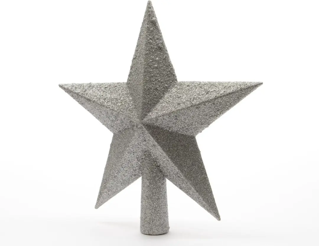 Decoris Kerstboom Piek Ster 19cm - Zilver - afbeelding 5 van 6