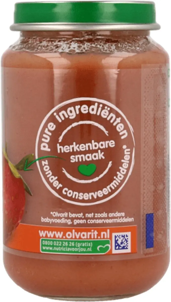 Olvarit Appel Aardbei Peer 6M54 - 200g