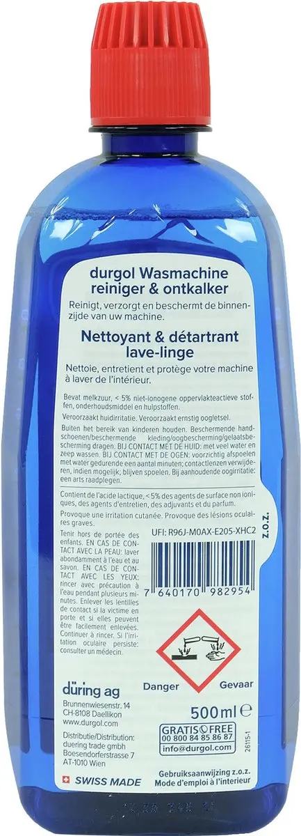 Durgol Wasmachine Reiniger & Ontkalker 1 Stuk