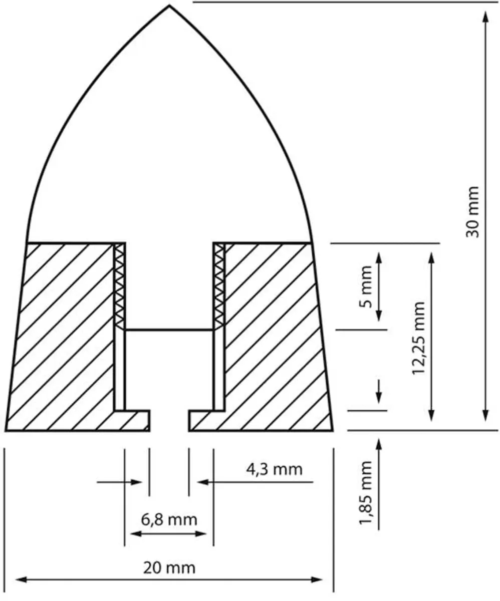 Dynavox 207657 Luidspreker-spikes - 4 Stuks - Zwart - afbeelding 2 van 2