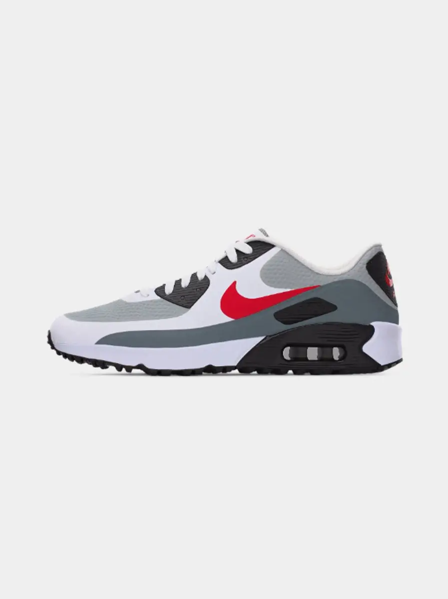 Nike Nike Air Max 90 Heren Sneakers Wit/Rood/Lichtgrijs