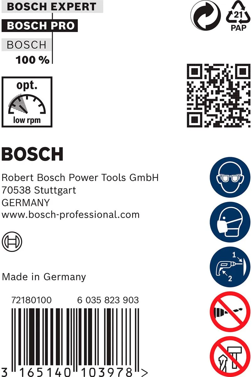 Bosch Professional SDS+ Bekistingsboor 12x600mm - Hout