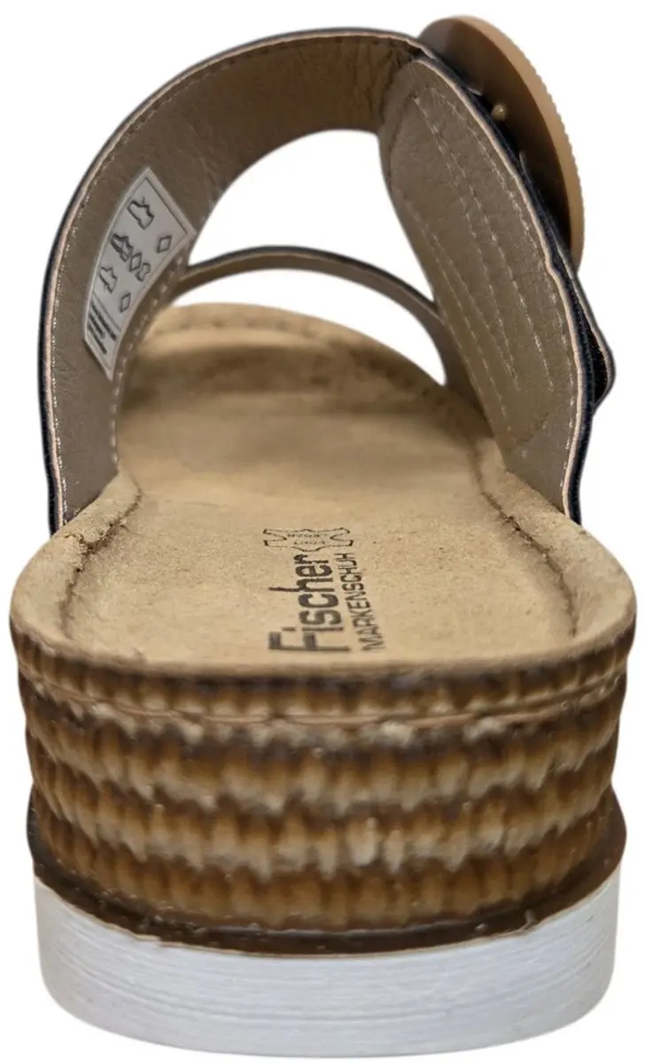 Fischer 556207 222 Slippers Dames - Zwart - 37