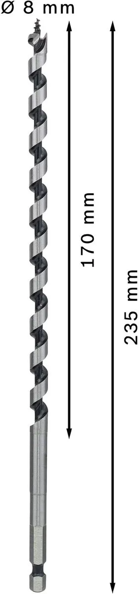 Bosch Professional Slangenboor 8x235mm Hout