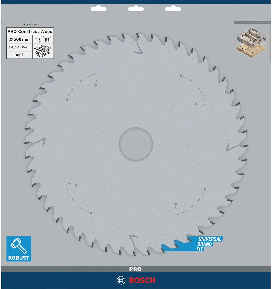 Bosch Professional CIRKZB CONSTR. WOOD T N Zaagblad 500mm - 36T