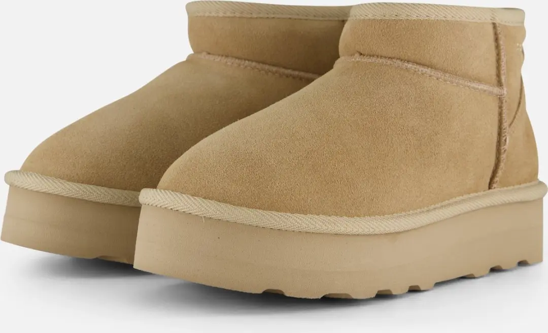 S.Oliver Plateau Gevoerde boots beige Suede