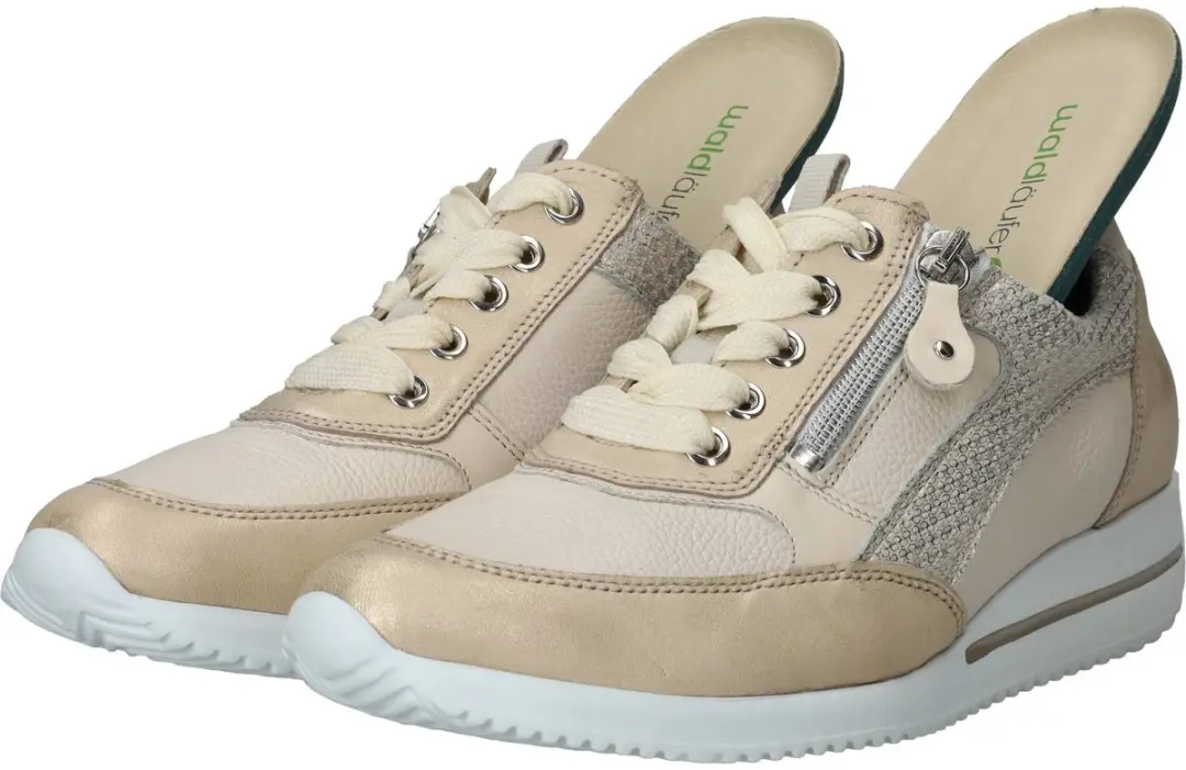 Wäldlaufer Himona Dames Sneakers - Leer - Beige - Maat 36 - afbeelding 6 van 6