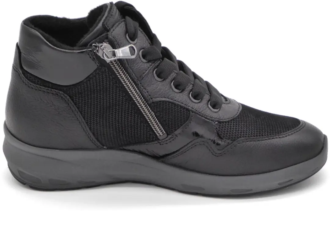 Wäldlaufer Dames Veterboot M-Tonia 831802-502-001 - Zwart - Wijdte M