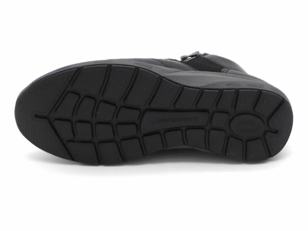 Wäldlaufer Dames Veterboot M-Tonia 831802-502-001 - Zwart - Wijdte M