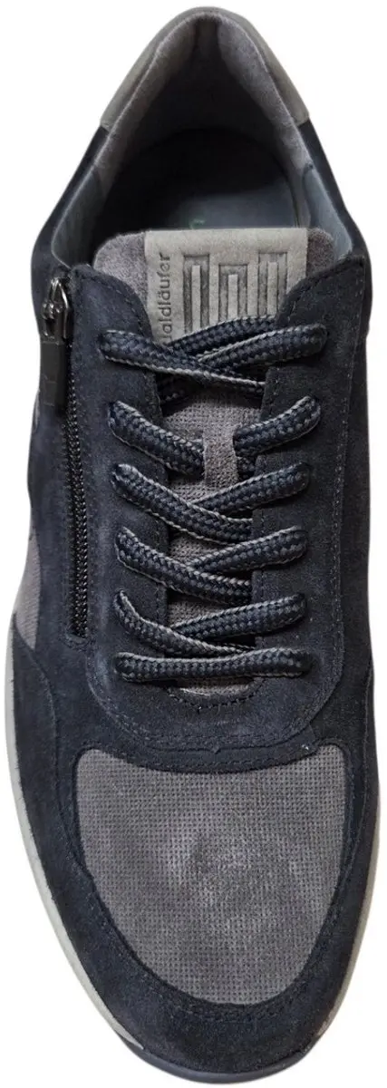 Waldlaufer 952004 302 806 H Sneakers Blauw Nubuck Heren Breedtemaat H - Blauw - 42 - afbeelding 4 van 6