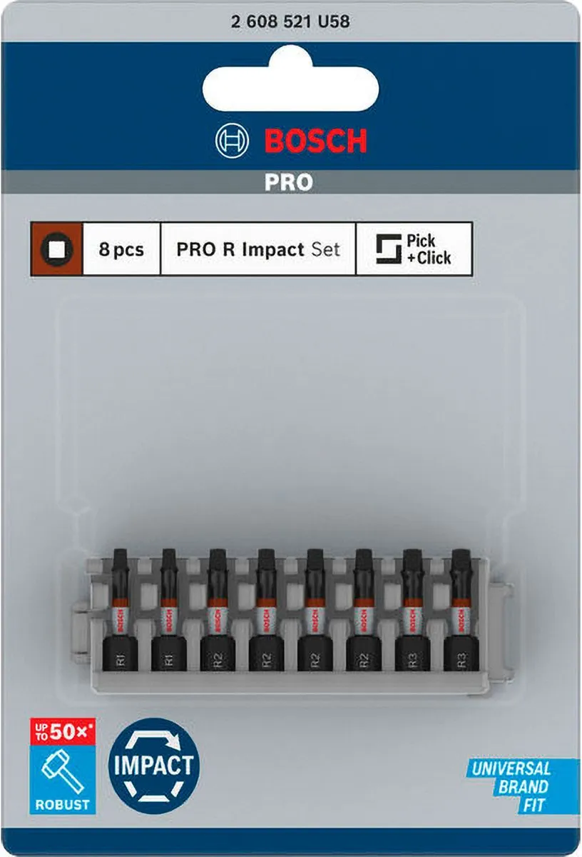Bosch Professional Robertson Slagbits Set 8-delig - 55mm