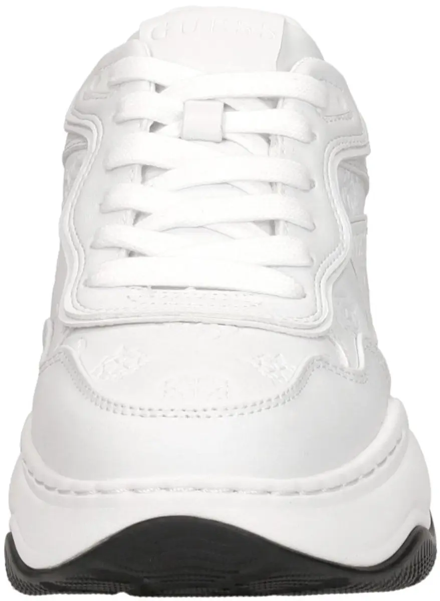 Guess Hapyy Sneakers Dames - Leren - Wit - Maat 36 - afbeelding 3 van 6