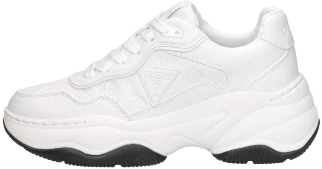 Guess Hapyy Sneakers Dames - Leren - Wit - Maat 36 - afbeelding 2 van 6