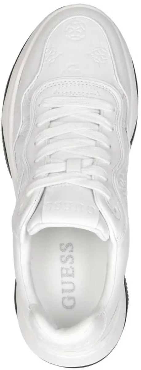 Guess Hapyy Sneakers Dames - Leren - Wit - Maat 36 - afbeelding 5 van 6