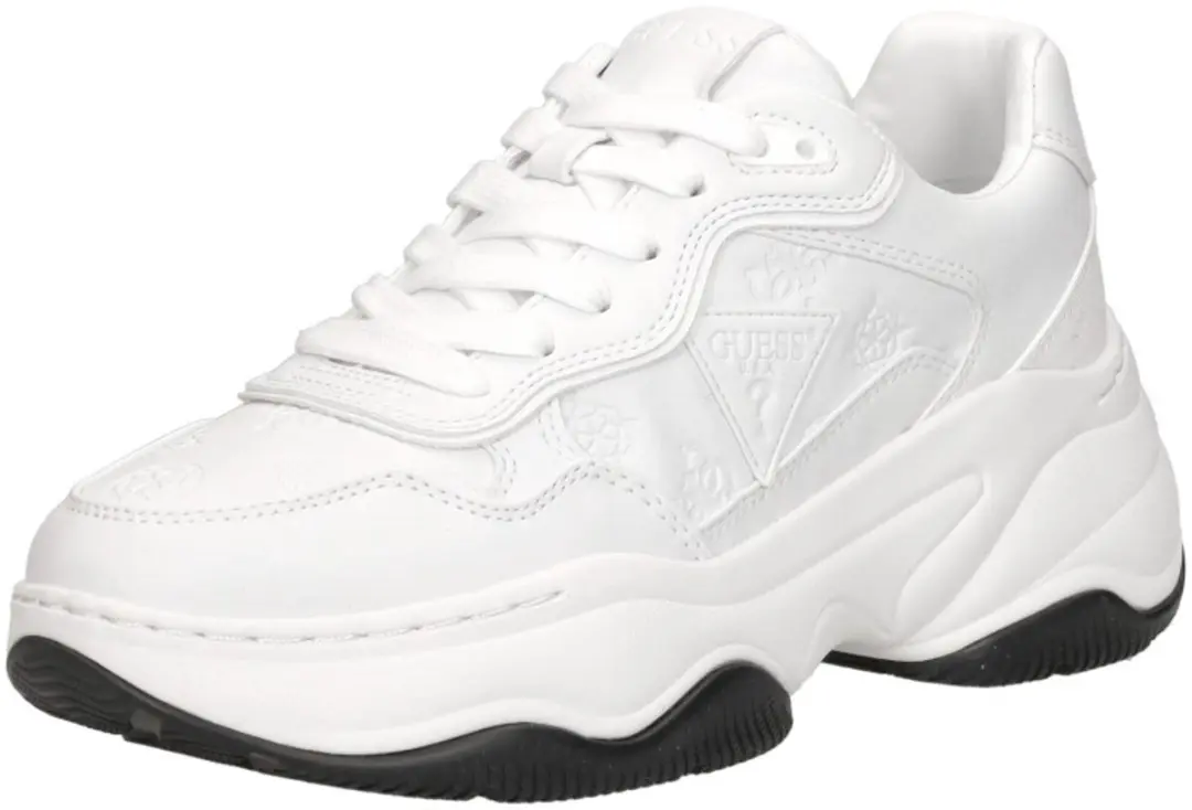 Guess Hapyy Sneakers Dames - Leren - Wit - Maat 36 - afbeelding 4 van 6