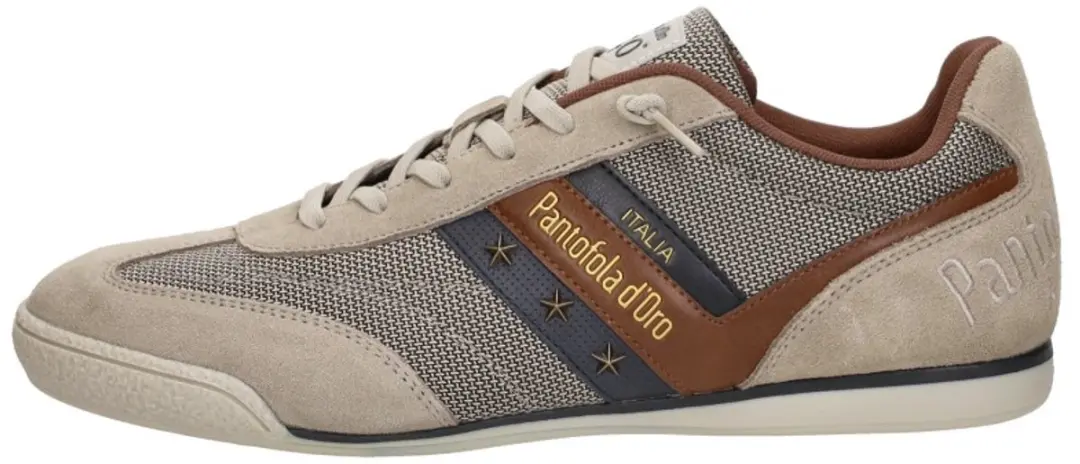 Pantofola d'Oro Vasto Leren Sneakers Heren - Beige - 42 - afbeelding 2 van 6