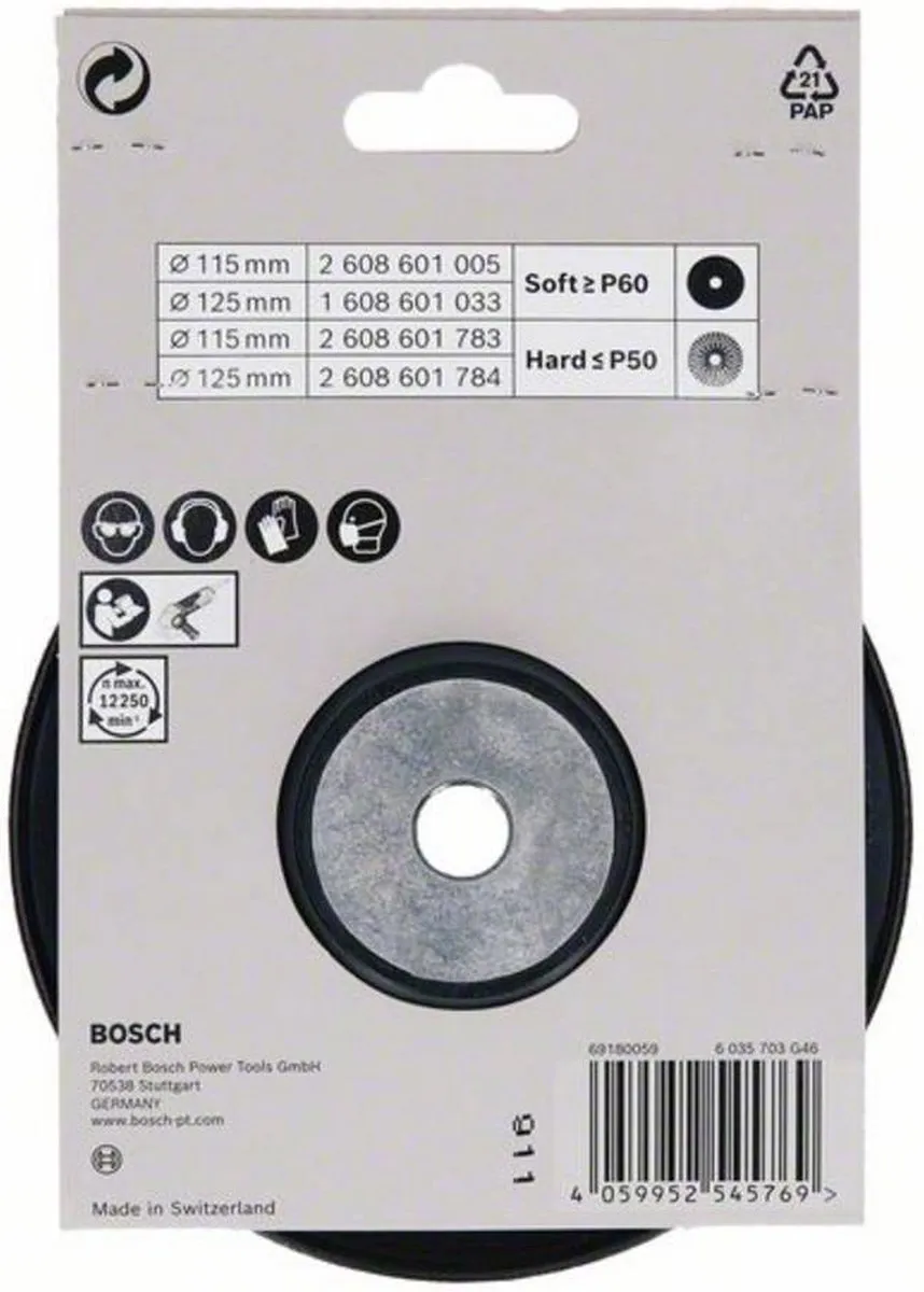 Bosch Professional Steunschijf M14 125mm - Hard