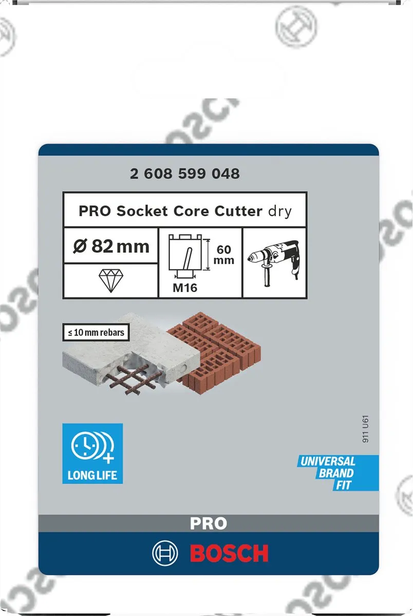 Bosch Professional PRO Dopsleuffrees 82x60mm M16 - Hout