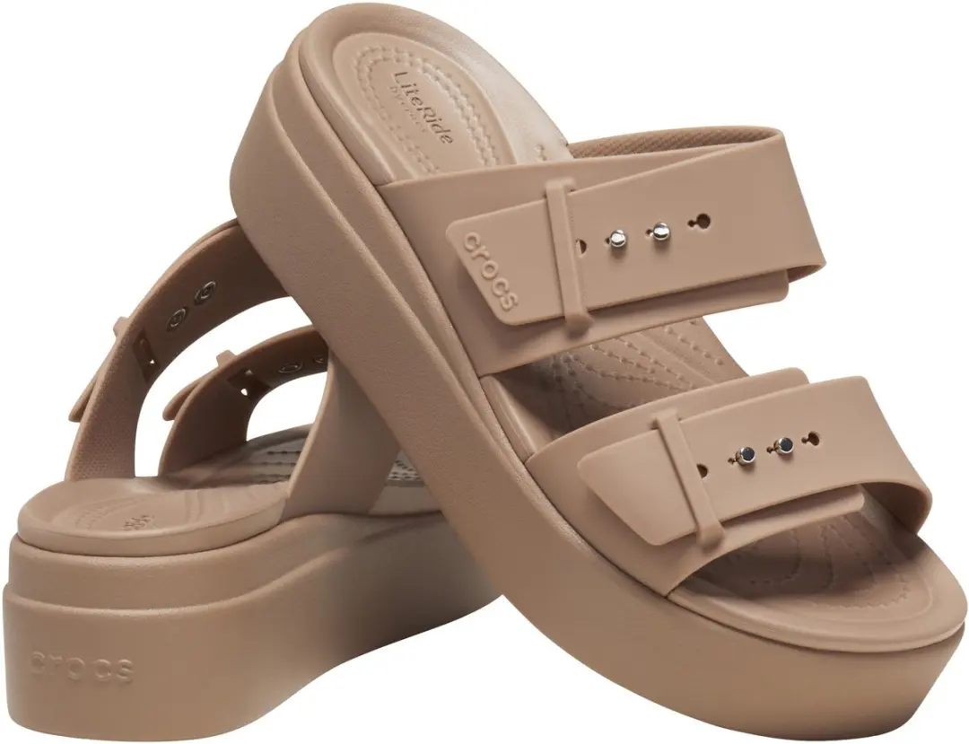 Crocs Brooklyn Low Wedge Sandal 207431-2Q9 - Vrouwen Bruin - afbeelding 3 van 6