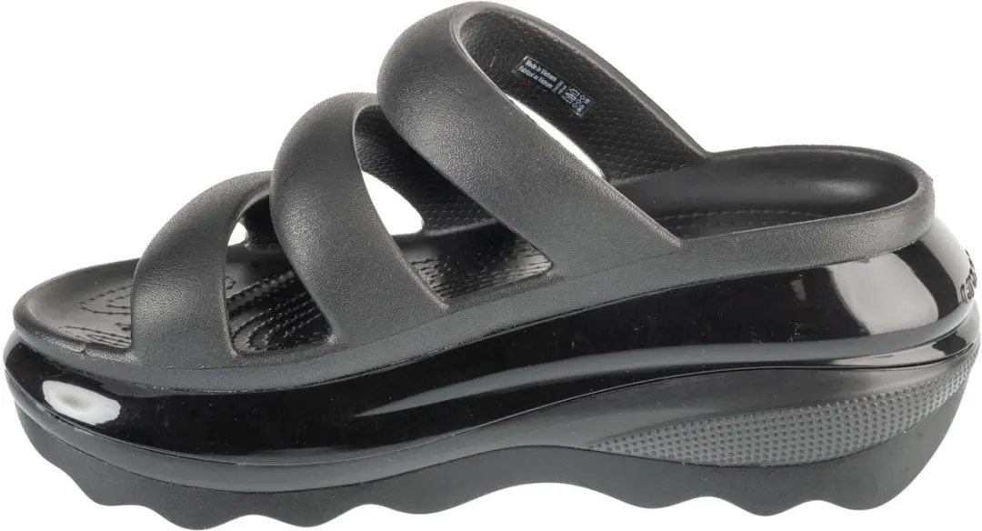 Crocs Mega Crush Triple Strap Slides 209842-001 - Zwart - afbeelding 5 van 6