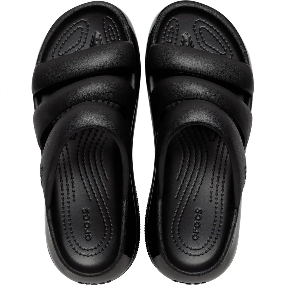 Crocs Mega Crush Triple Strap Slides 209842-001 - Zwart - afbeelding 4 van 6
