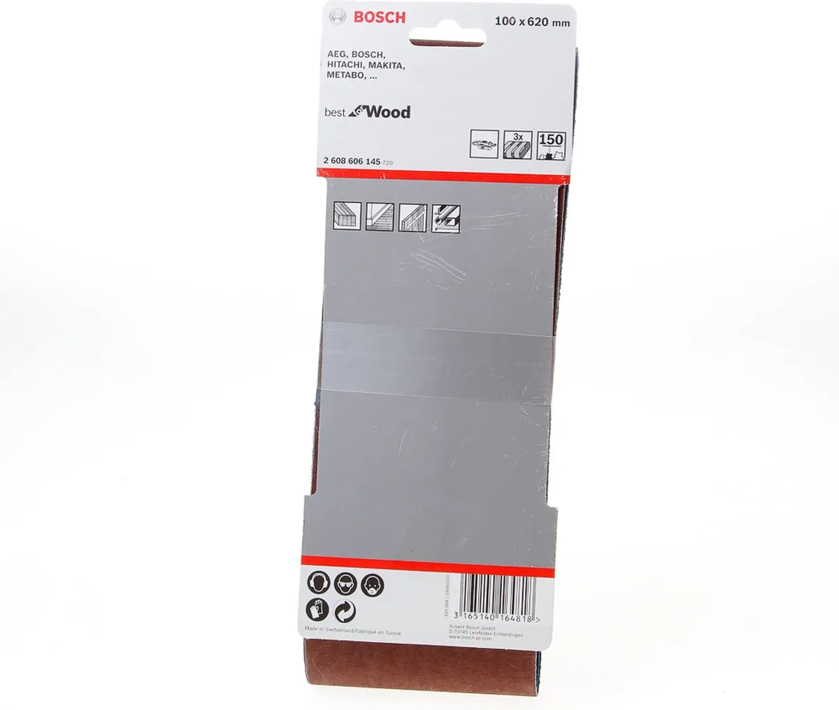 Bosch Professional 3 Banden 100x620mm Best Wood+Paint
