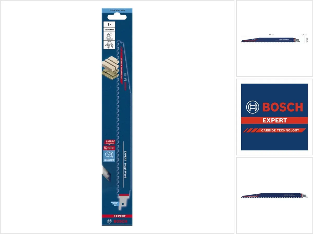 Bosch Professional EXPERT S1242KHM Reciprozaagblad Tough Wood
