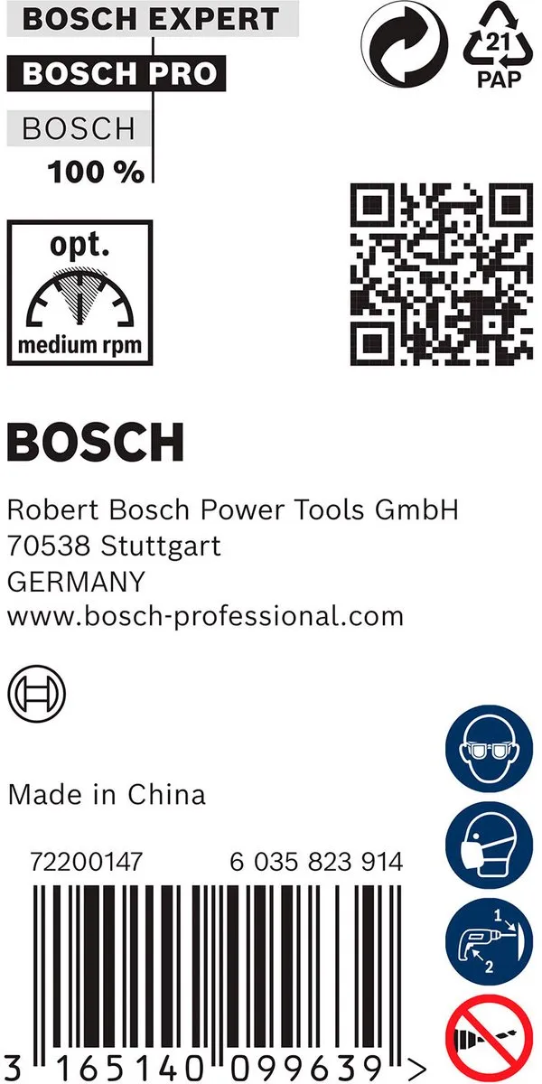 Bosch Professional Houtboor M-Punt 12x400 - 10mm