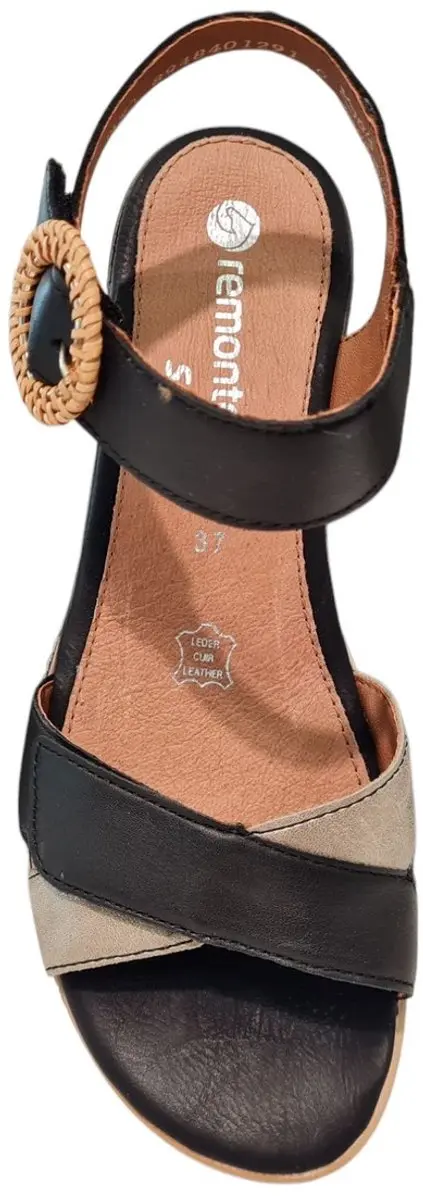 Remonte D2L50 03 Dames Sandalen - Zwart - afbeelding 2 van 4
