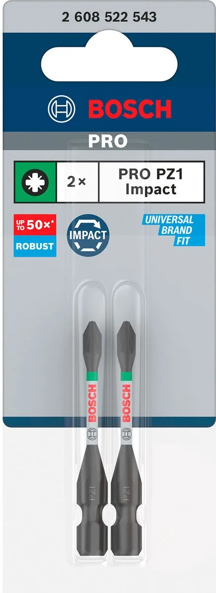 Bosch Professional PZ1 Slagbit 55mm - 2-delig