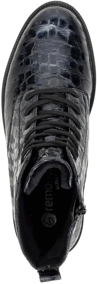 Remonte Veterschoenen Hoog - Blauw Lak - Maat 42