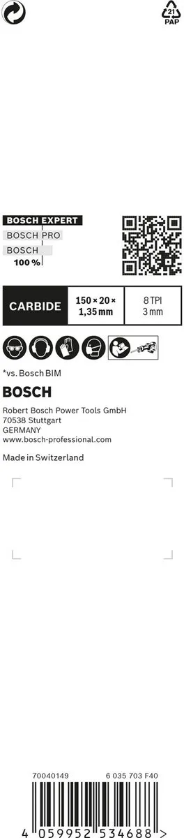 Bosch Professional Expert Vehicle Rescue S 957 CHM Reciprozaagblad 2608900378 - Metaal