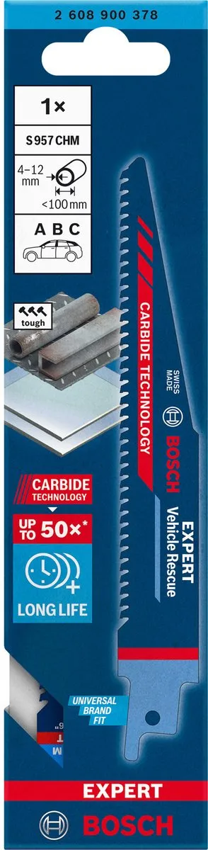 Bosch Professional Expert Vehicle Rescue S 957 CHM Reciprozaagblad 2608900378 - Metaal