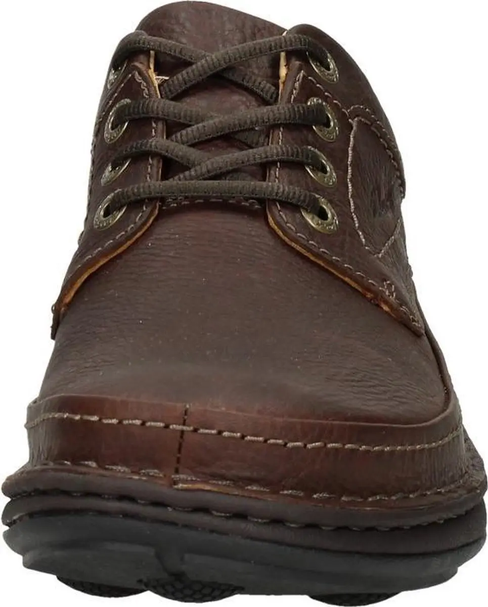 Clarks Nature Three Heren Veterschoenen - Mahogany - Maat 45