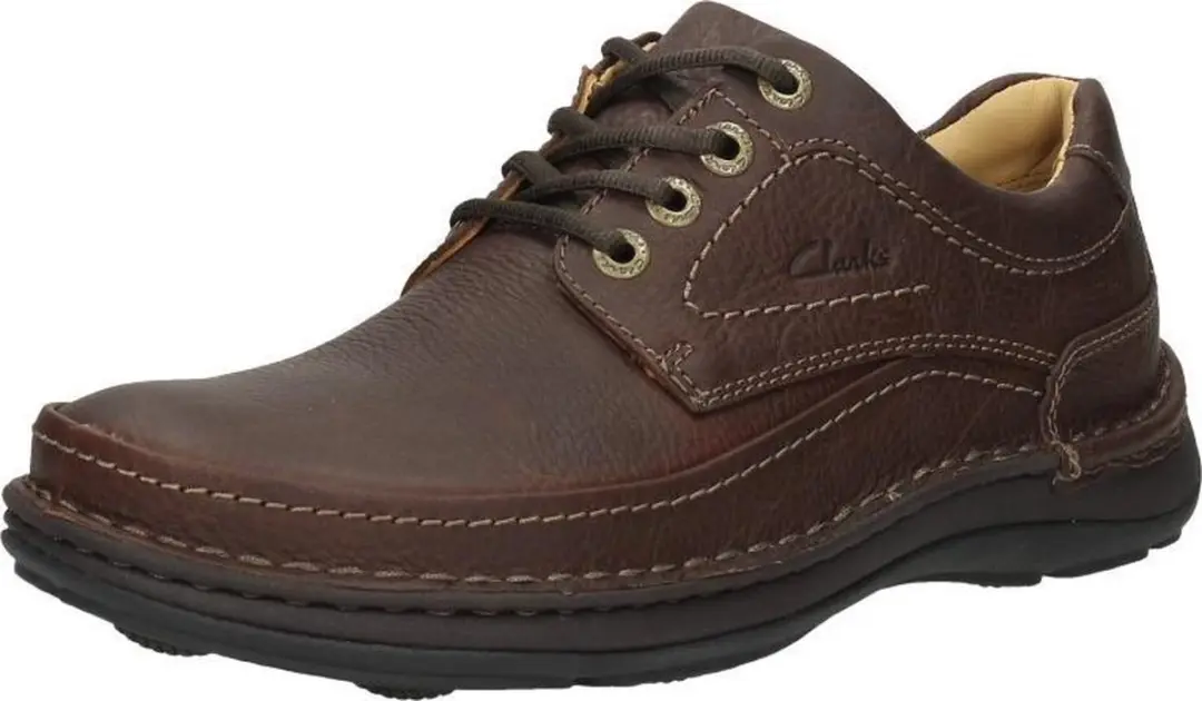 Clarks Nature Three Heren Veterschoenen - Mahogany - Maat 45