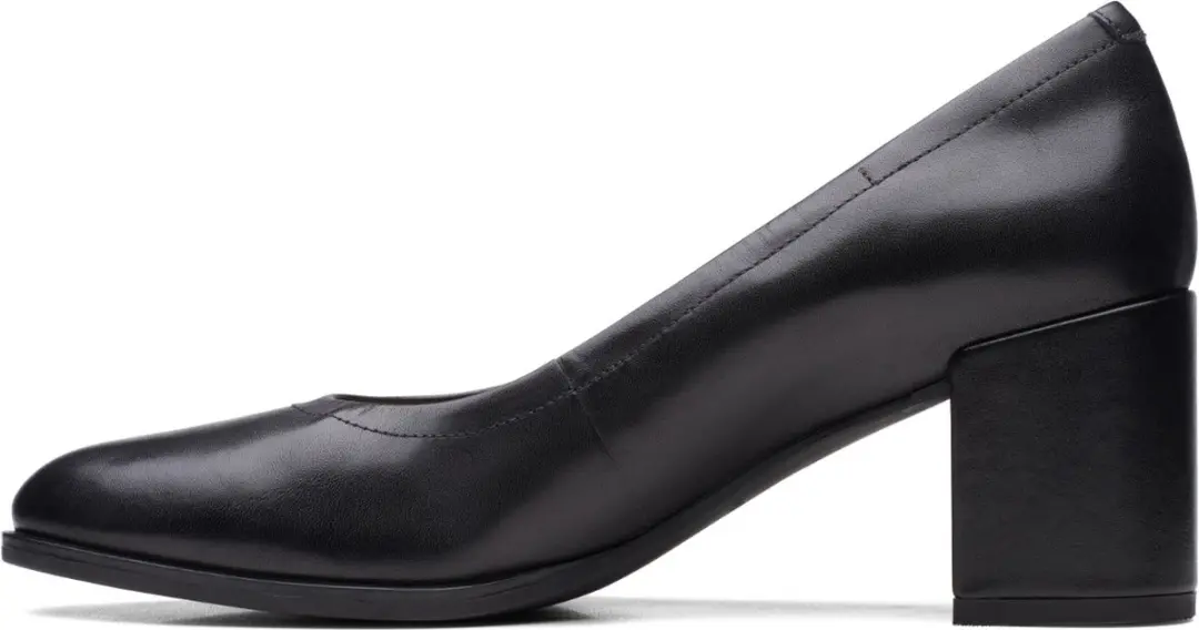 Clarks Freva55 Court Dames - Maat 40 - Zwart Leder - afbeelding 6 van 6