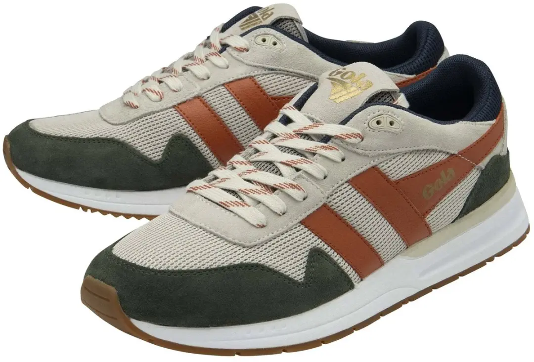 Gola Delta CMB780 Trainers - 43 - Afgebroken wit/duik kaki/moody oranje - afbeelding 5 van 5