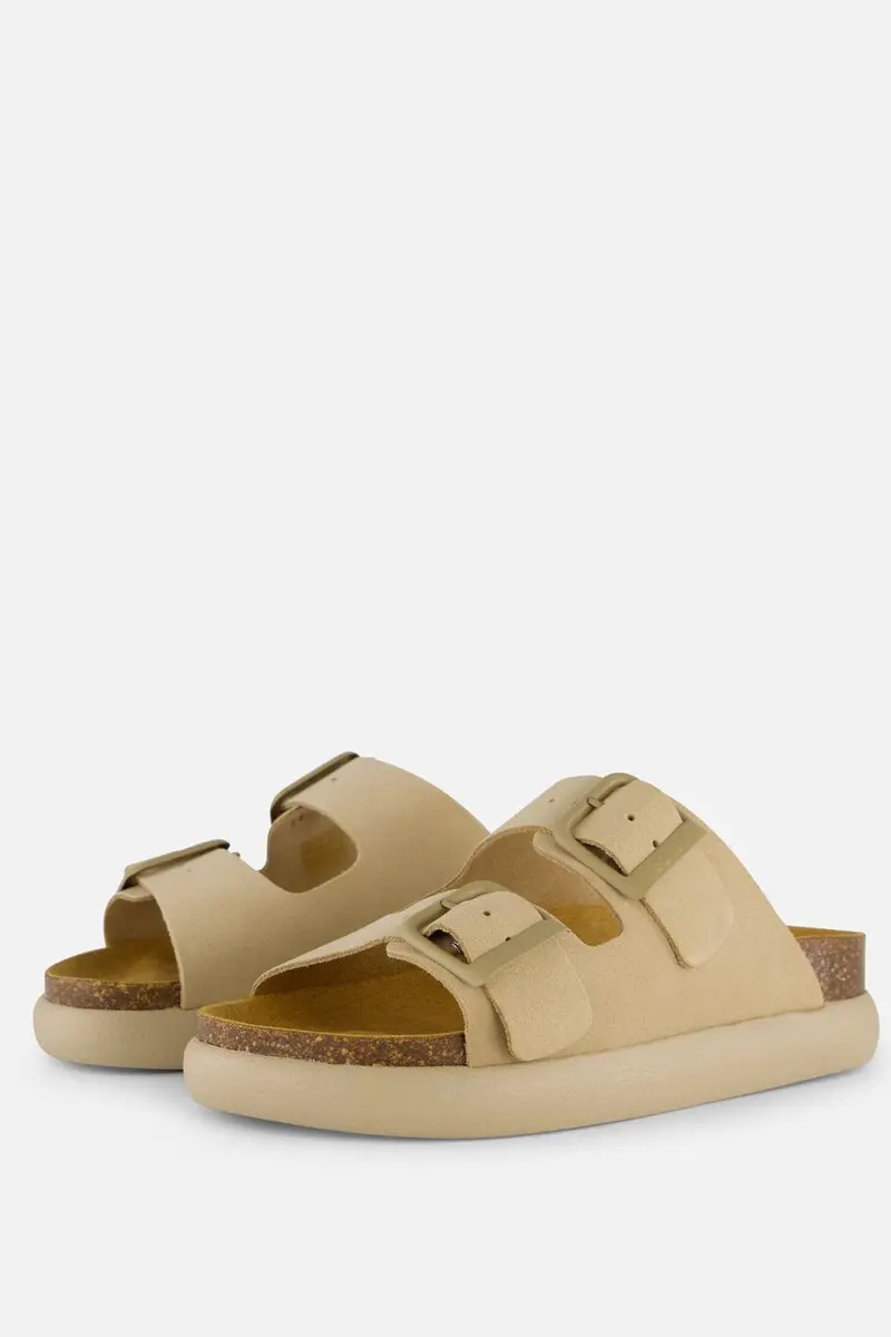 Scholl Noelle Chunky Slippers beige Suede