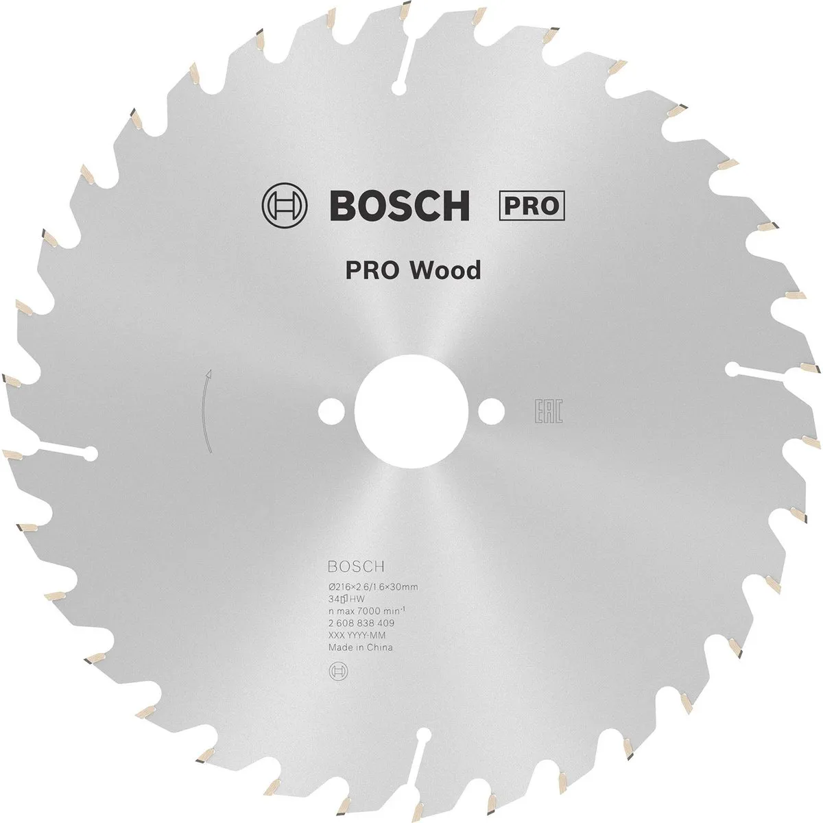 Bosch Professional Optiline 2608838409 Cirkelzaagblad 216x30x1,6mm - 34 Tanden