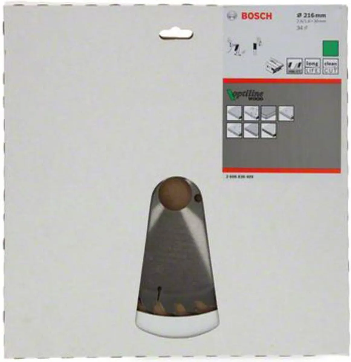 Bosch Professional Optiline 2608838409 Cirkelzaagblad 216x30x1,6mm - 34 Tanden