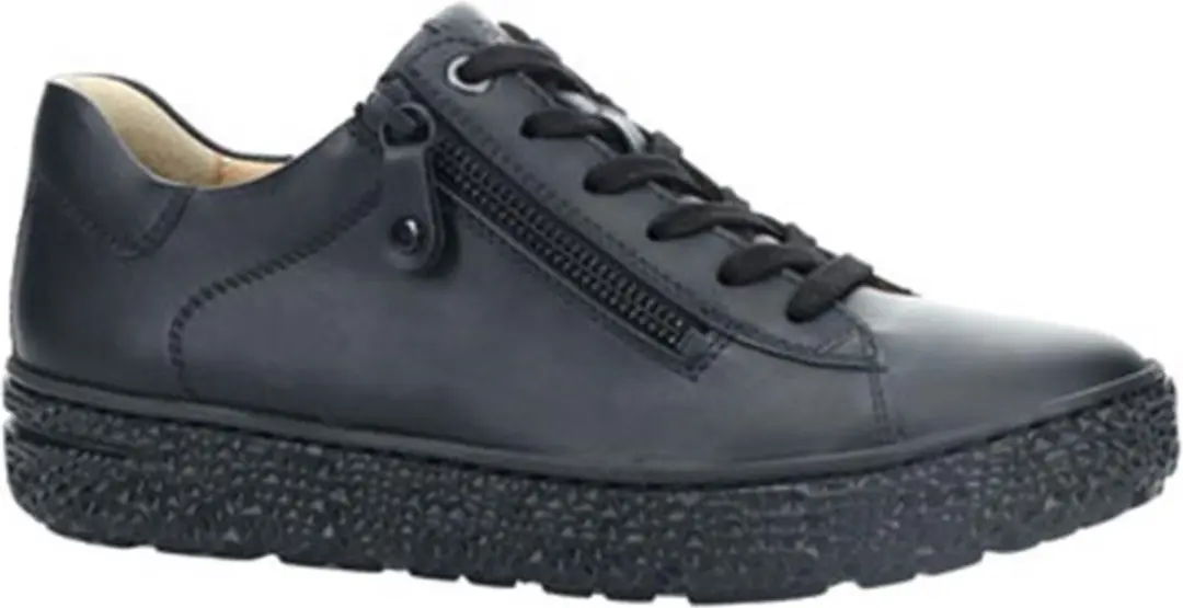 Hartjes Sneaker 162.1402/99 01.00 Zwart Zacht Glad Leer Wijdte H