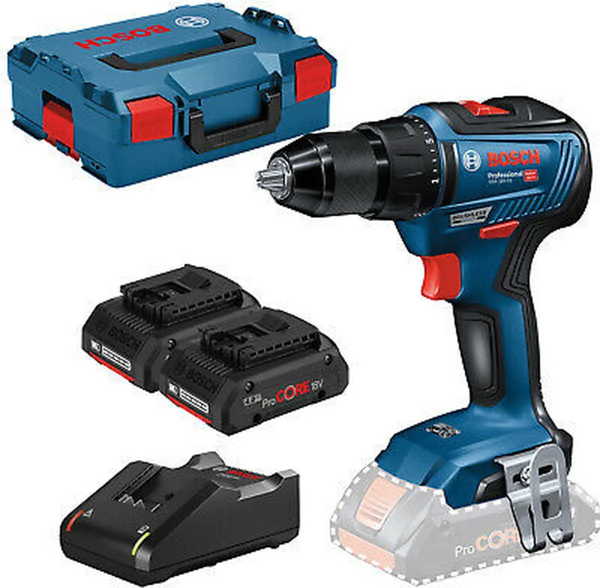 Bosch Professional GSR 18V-55 Accu Schroefboormachine - 2x 4,0Ah + Lader - afbeelding 6 van 6