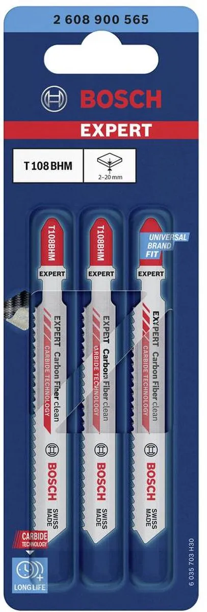Bosch Professional T 108BHM Decoupeerzaagblad Carbon Fiber - 3 Stuks - afbeelding 6 van 6
