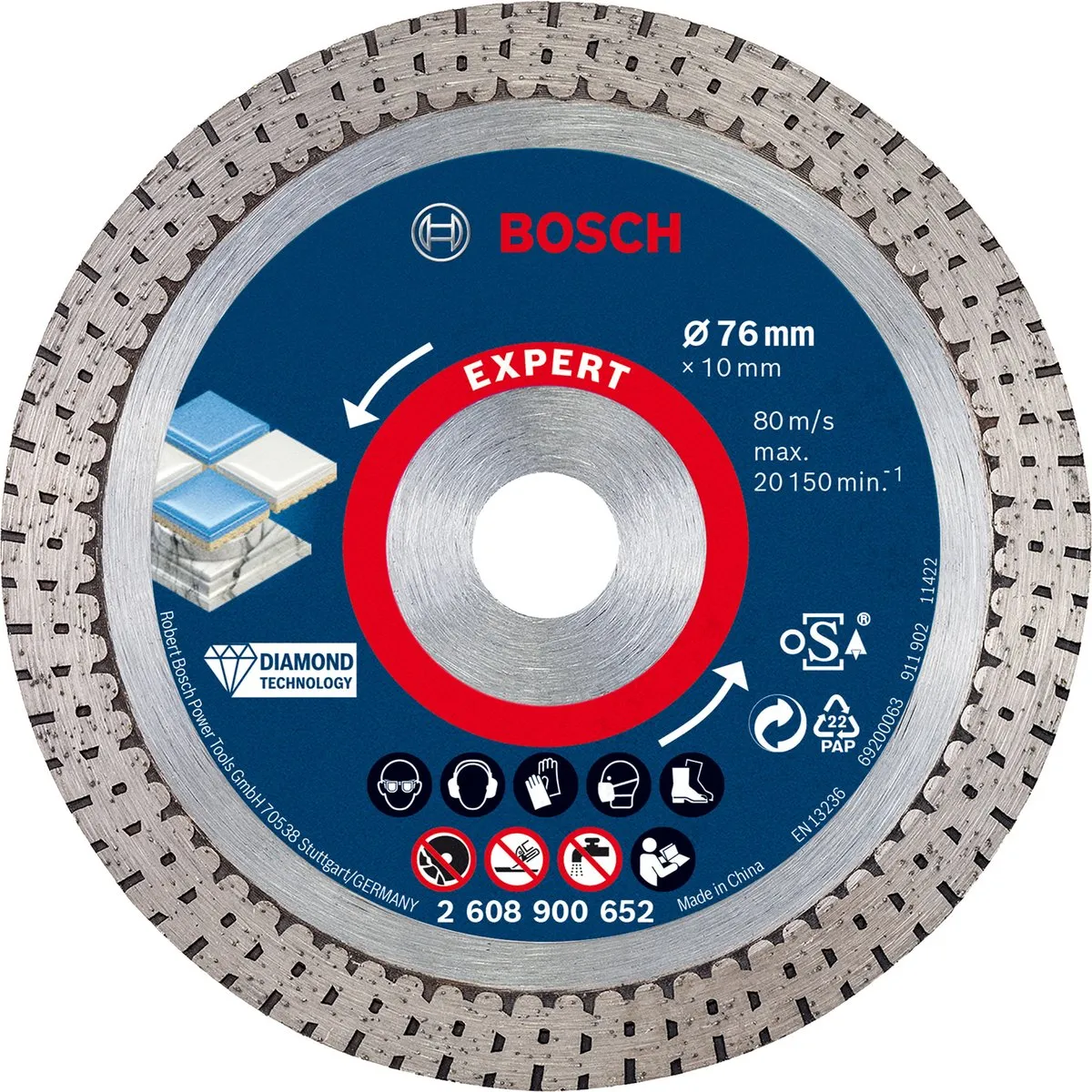 Bosch Professional EXPERT HardCeramic Diamantschijf 76mm
