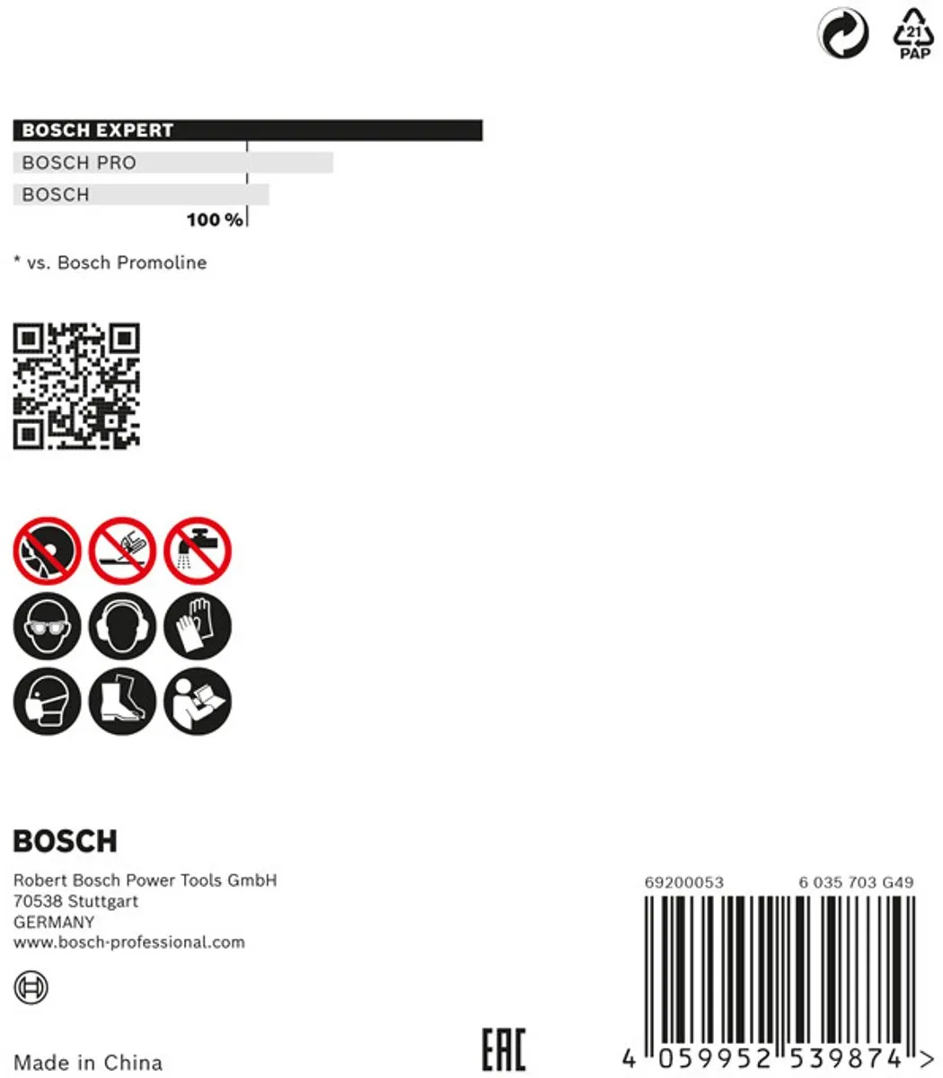 Bosch Professional EXPERT HardCeramic Diamantschijf 76mm - Steen/Beton