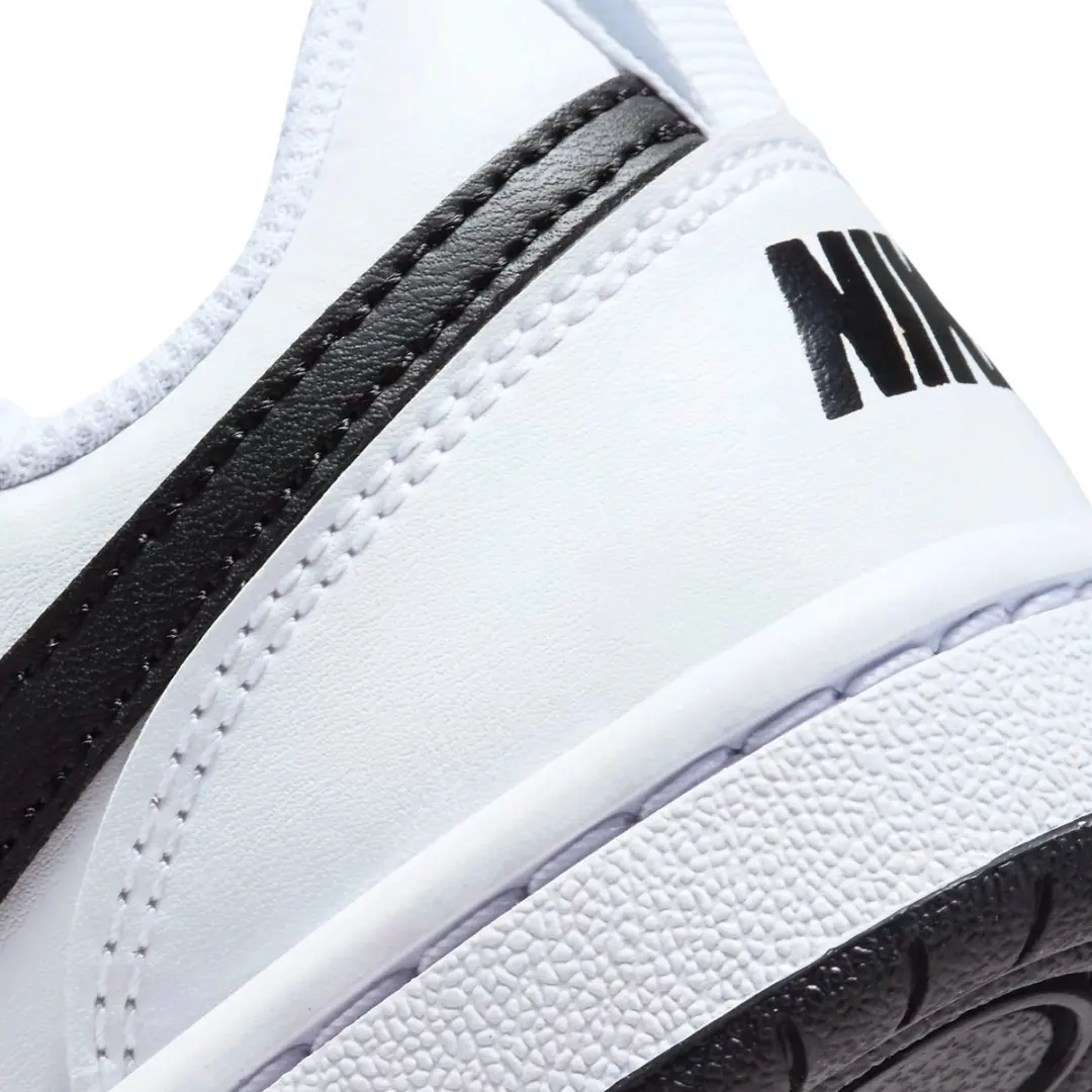 Nike Court Borough Kinder Sneakers DV5457-104 - Wit/Zwart - afbeelding 6 van 6