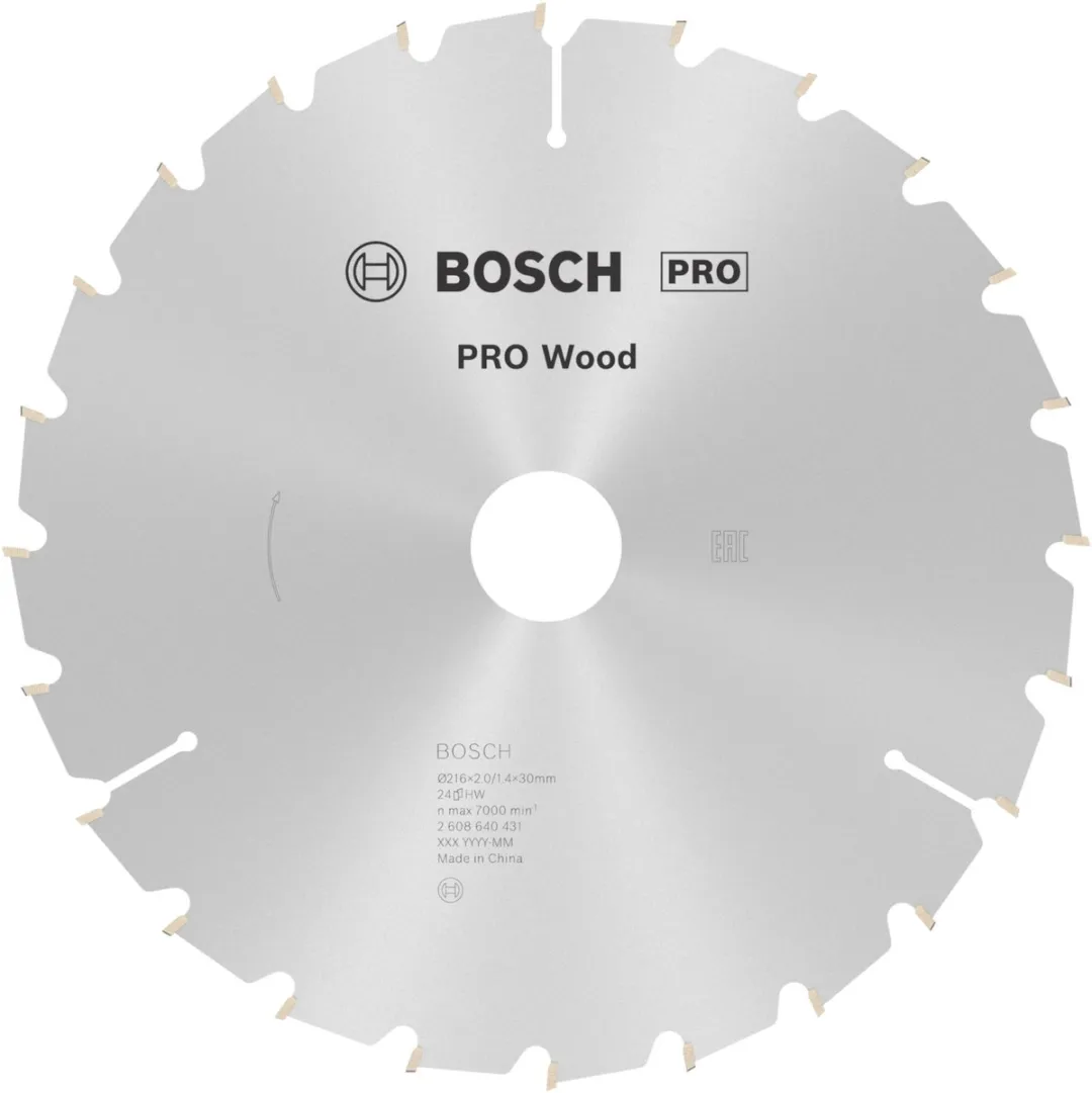 Bosch Professional PRO Wood Cirkelzaagblad 216mm Metaal