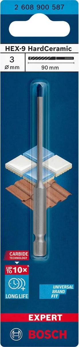 Bosch Professional Expert HEX-9 Hardkeramische Boor 3x90mm - 2608900587