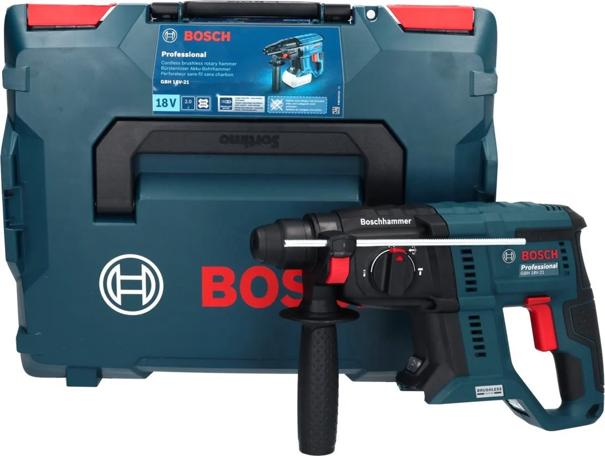 Bosch Professional GBH 18V-21 Accu Combihamer SDS+ - 2J - L-BOXX