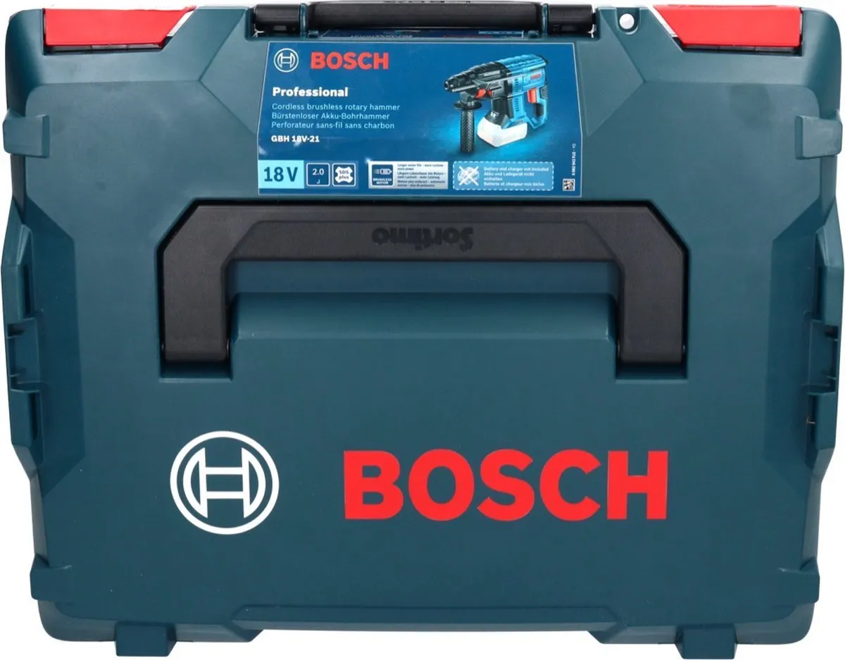 Bosch Professional GBH 18V-21 Accu Combihamer SDS+ - 2J - L-BOXX